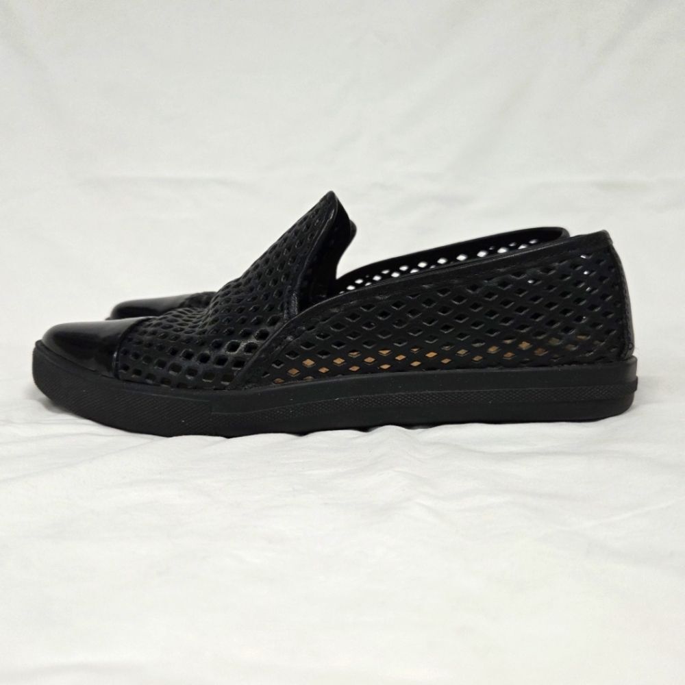 Jibs Slim Jet Black Royale Onyx Patent Sneaker Flat 7